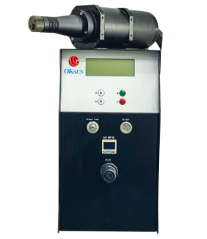 Vertical rotating plasma spray gun